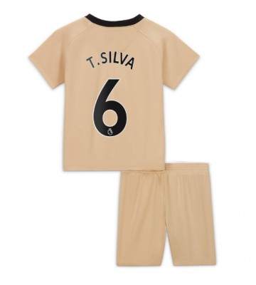 Chelsea Thiago Silva #6 babykläder Tredje Tröja barn 2022-23 Korta ärmar (+ Korta byxor)